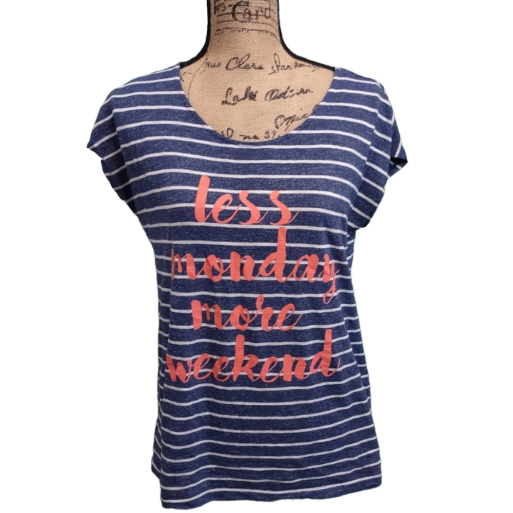 St John's Bay Striped Top Size Medium